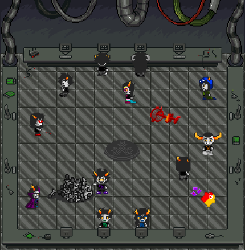 The trolls' meteor, a recurring location through the multimedia webseries Homestuck.