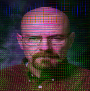 What? This is very clearly a poorly-edited photo of Walter White from hit human series Breaking Bad.